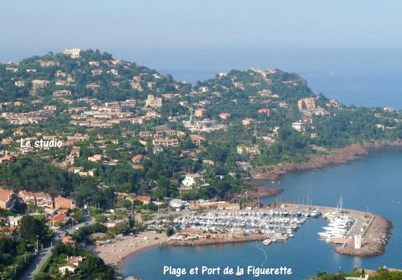 Apartmán Studio A Theoule Sur Mer A 400 M De La Plage Avec Vue Sur La Mer Terrasse Amenagee Et Wifi Exteriér fotografie